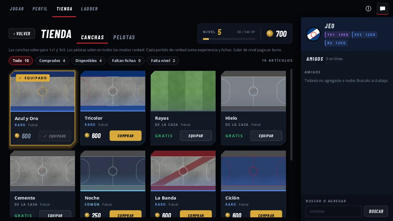 Tienda de canchas